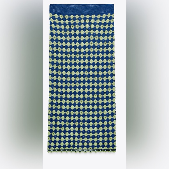 ZARA Structured Knit Midi Skirt – Size Small - Picture 2 of 10